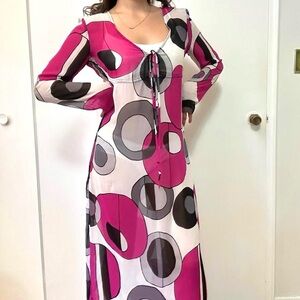 La Senza Silky Sheer Maxi Cover Up Dress, Size Small